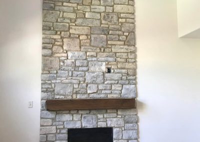 masonry indoor fireplace face