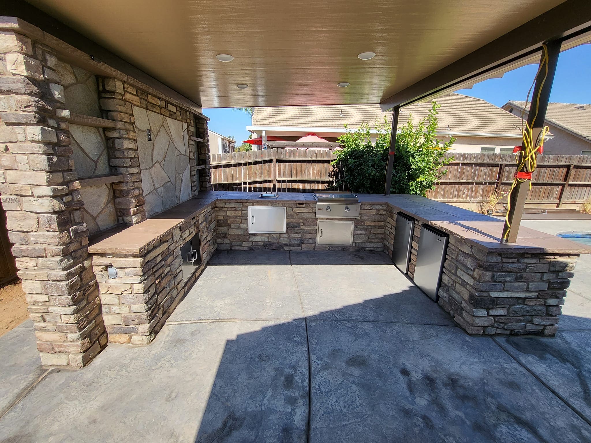 masonry outdoor kitchen in fresno california